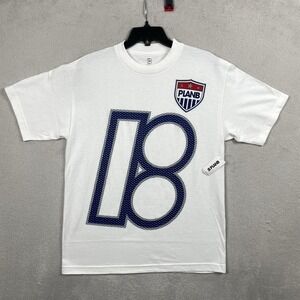 Plan B Skateboards T Shirt Mens Medium White Textured Logo Crest Skater Y2K New
